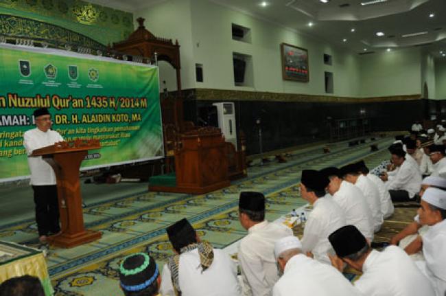 Peringatan Nuzulul Qur`an 1435H/2014M di Masjid Annur
